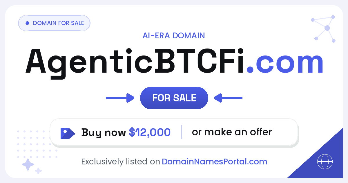 AgenticBTCFi.com share card