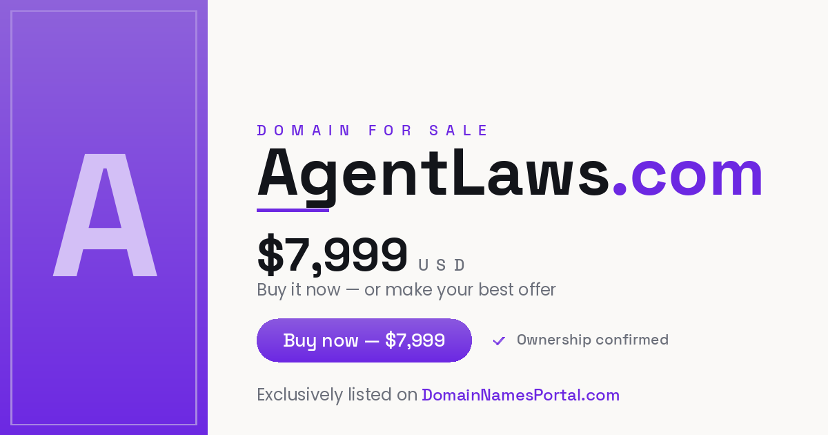 AgentLaws.com share card
