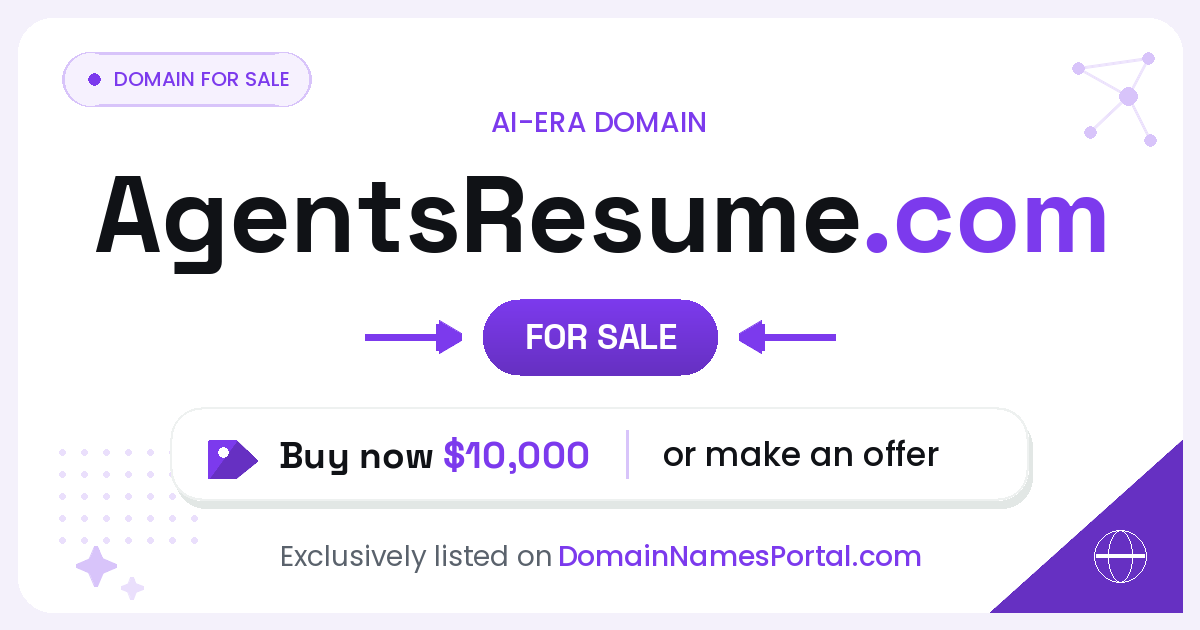 AgentsResume.com share card