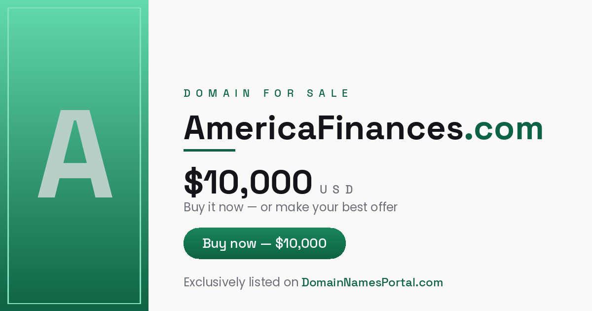 AmericaFinances.com share card