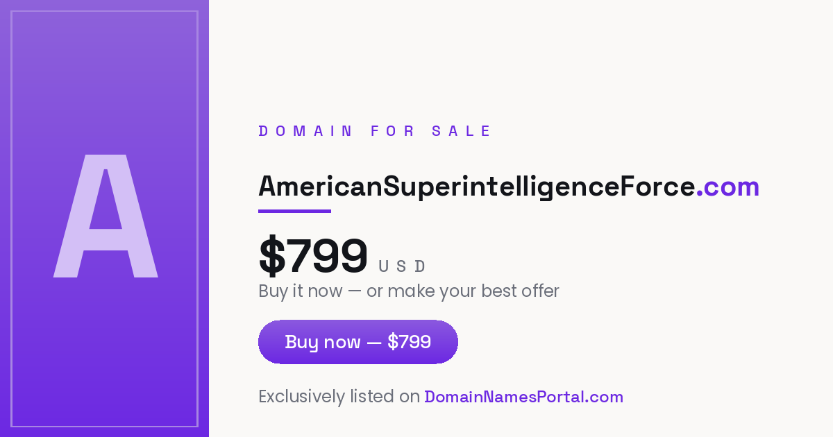 AmericanSuperintelligenceForce.com share card