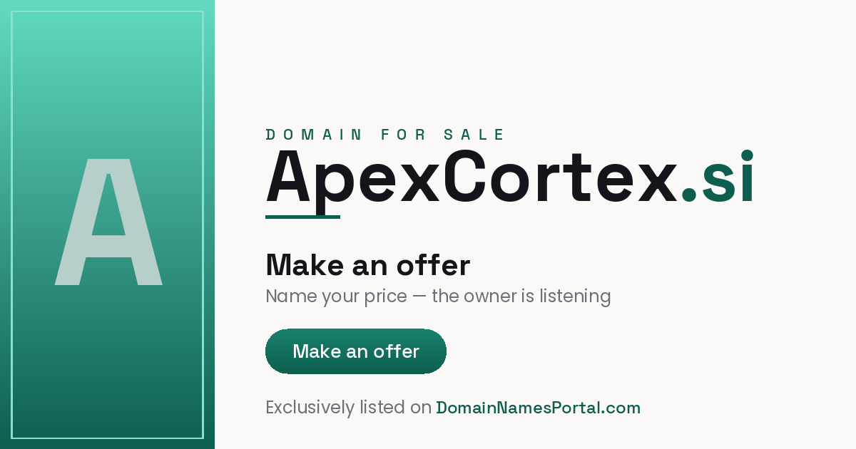 ApexCortex.si share card