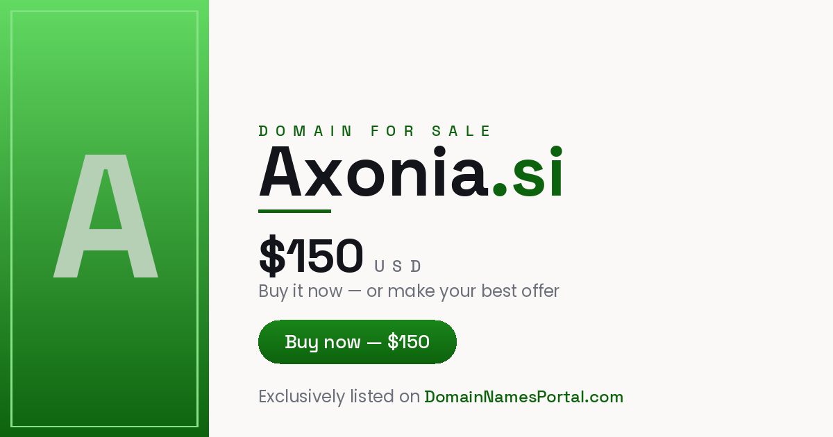 Axonia.si share card