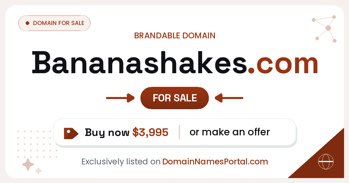 Bananashakes.com share card