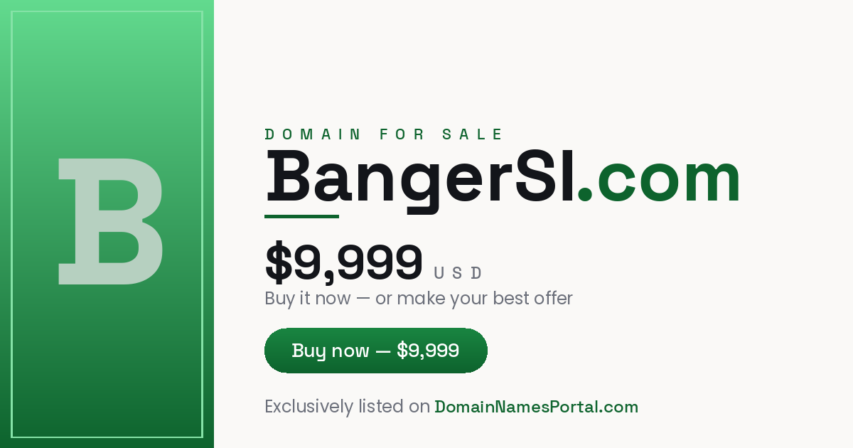 BangerSI.com share card