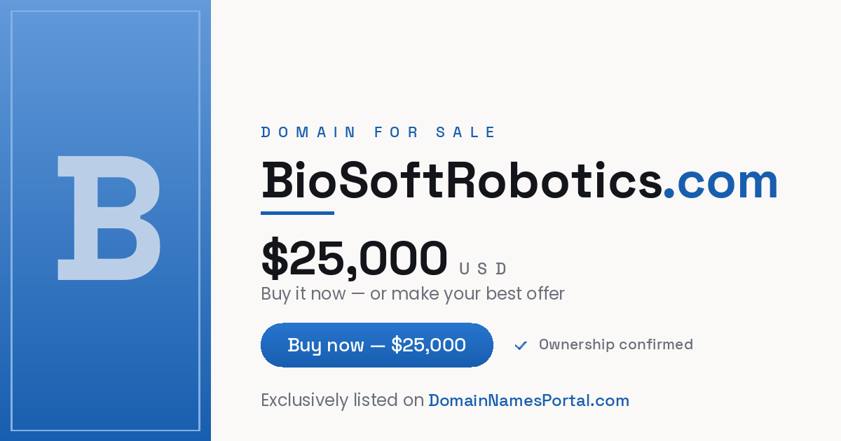 BioSoftRobotics.com share card