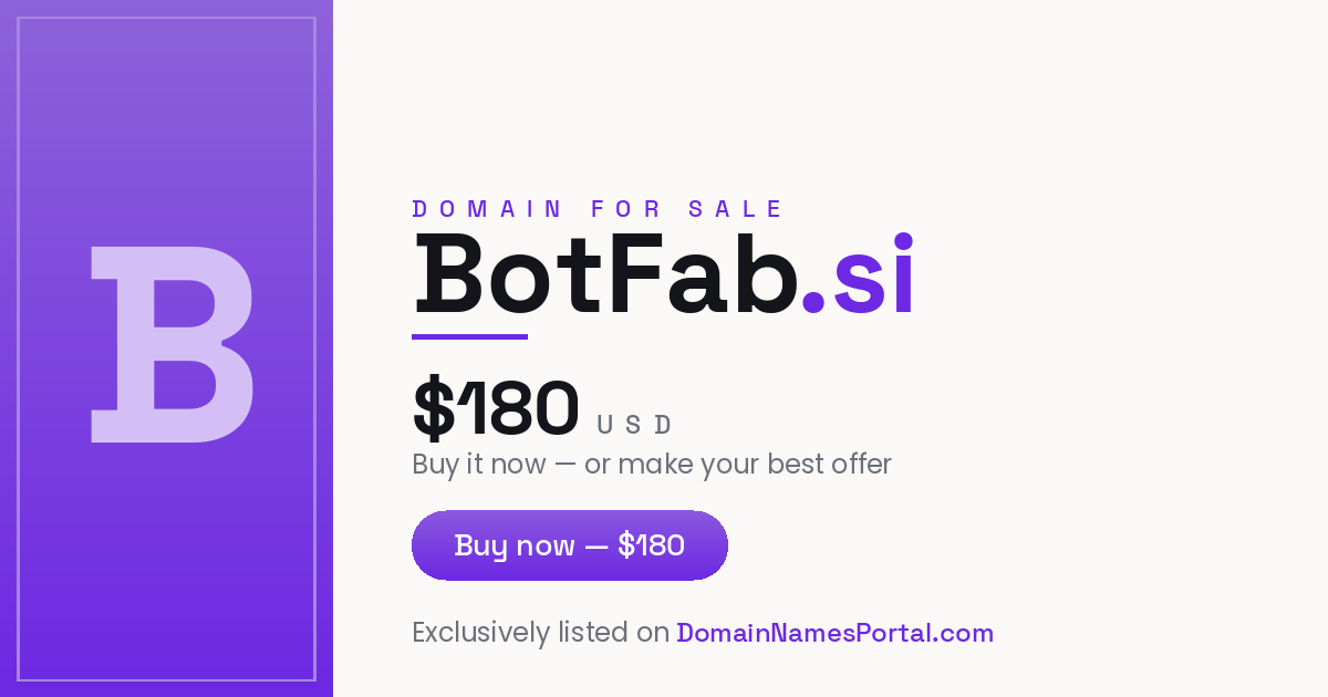 BotFab.si share card