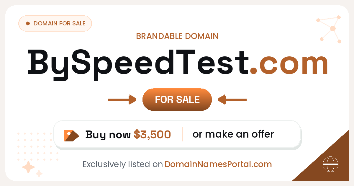 BySpeedTest.com share card