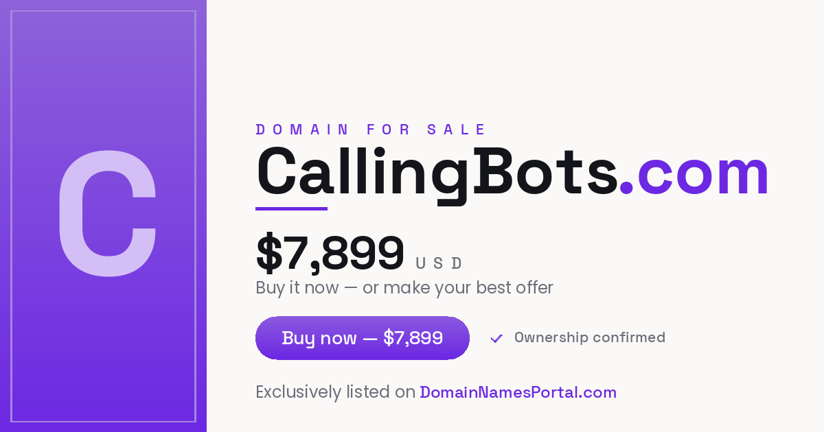 CallingBots.com share card