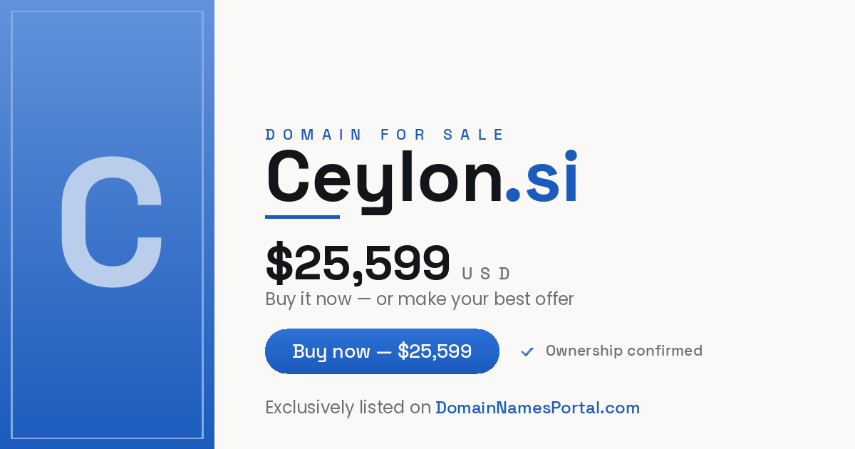 Ceylon.si share card