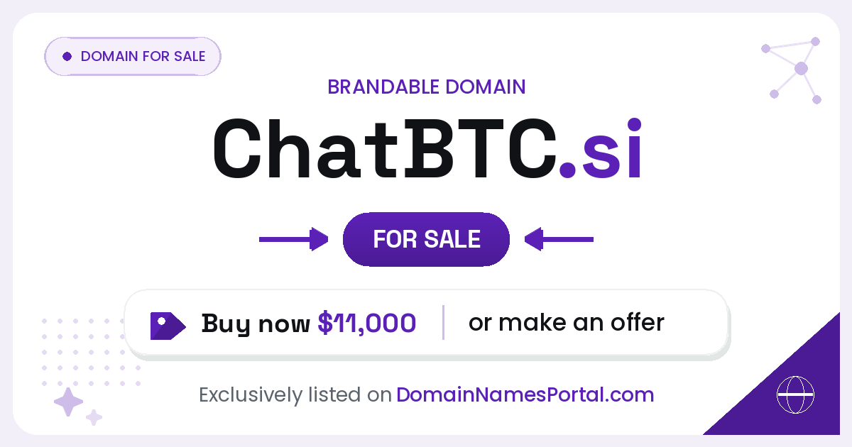 ChatBTC.si share card