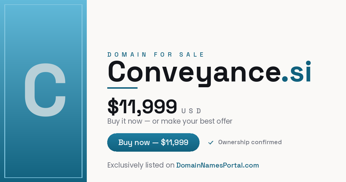 Conveyance.si share card