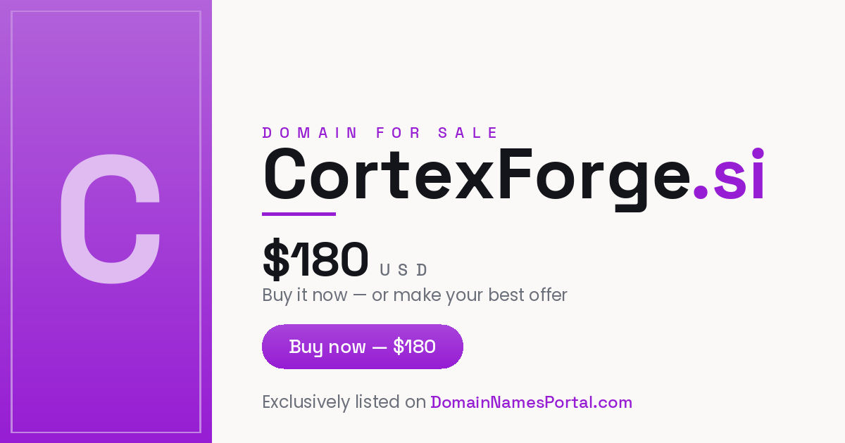 CortexForge.si share card