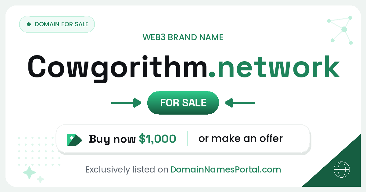 Cowgorithm.network share card