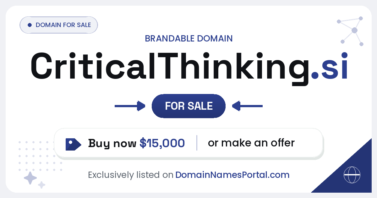 CriticalThinking.si share card