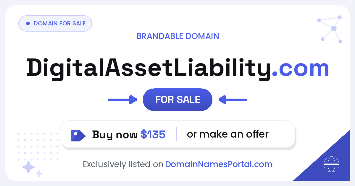 DigitalAssetLiability.com share card