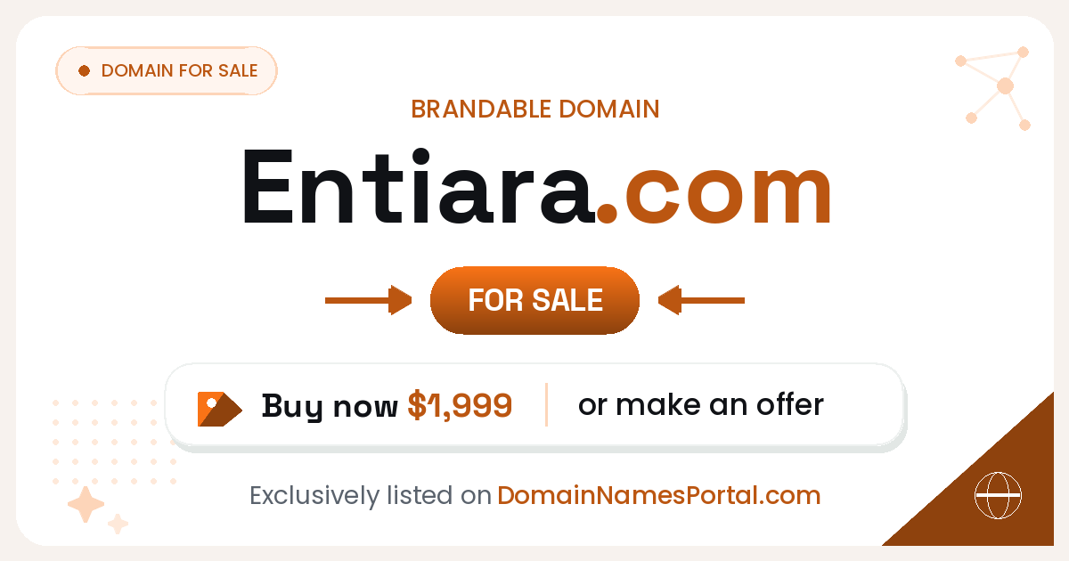 Entiara.com share card