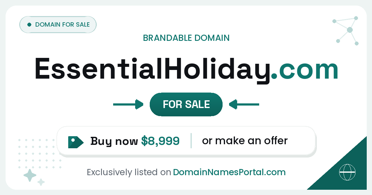 EssentialHoliday.com share card