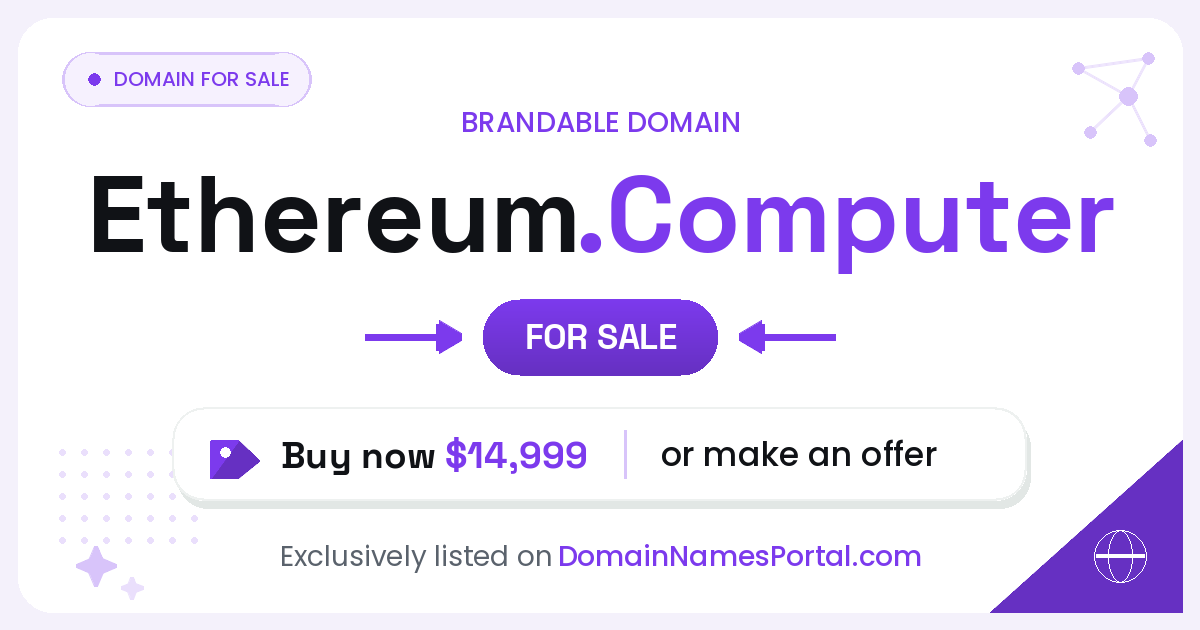 Ethereum.Computer share card