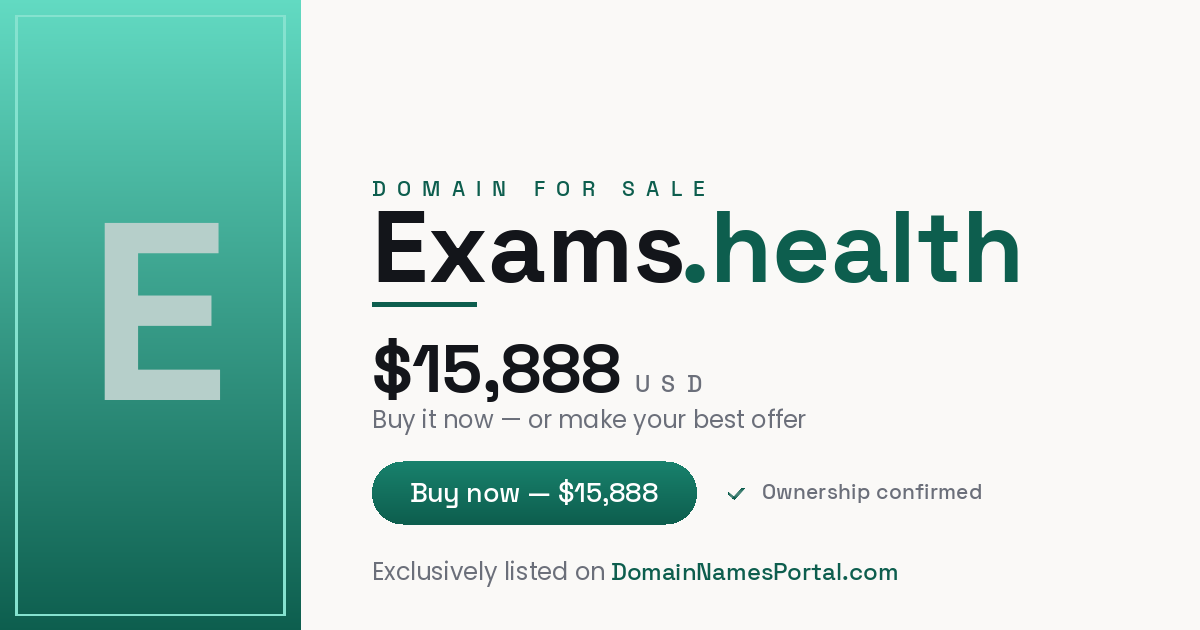 Exams.health share card