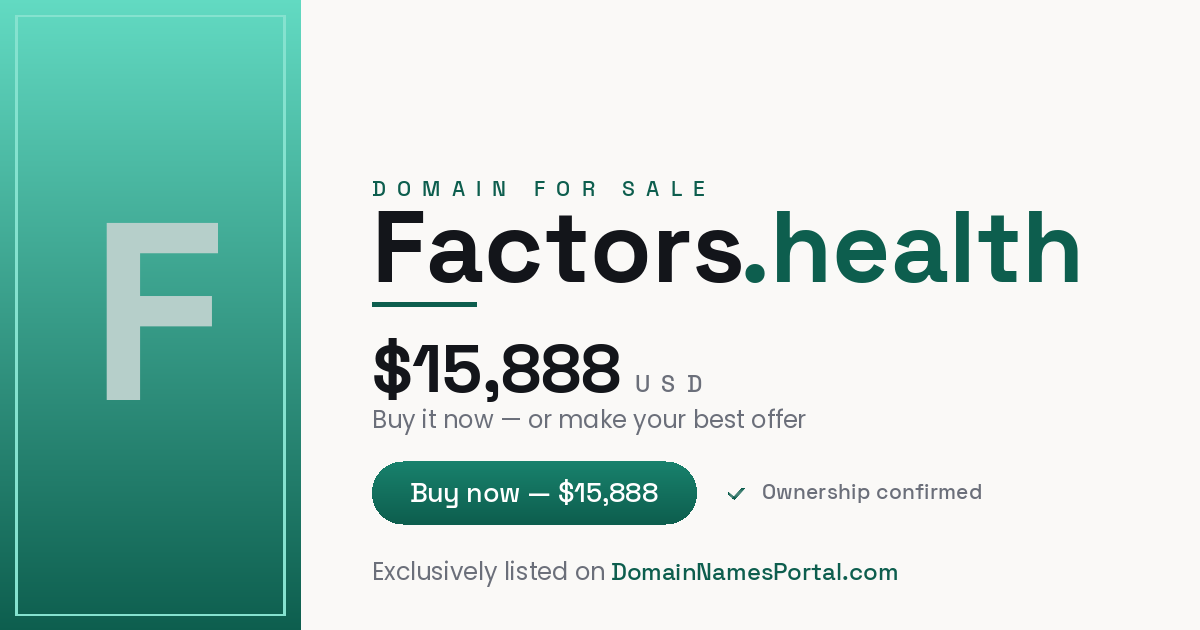 Factors.health share card