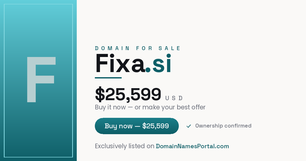Fixa.si share card