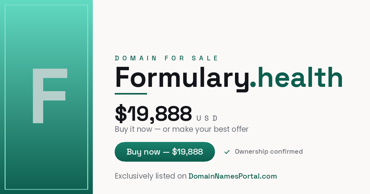 Formulary.health share card
