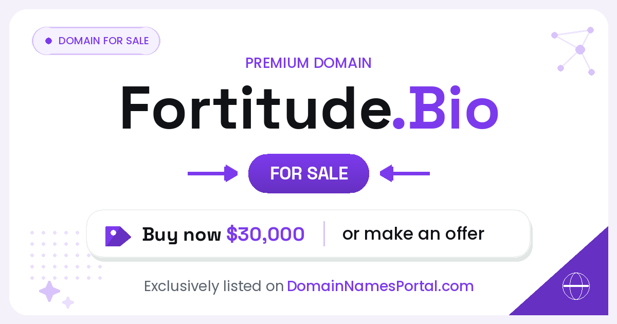 fortitude.bio share card