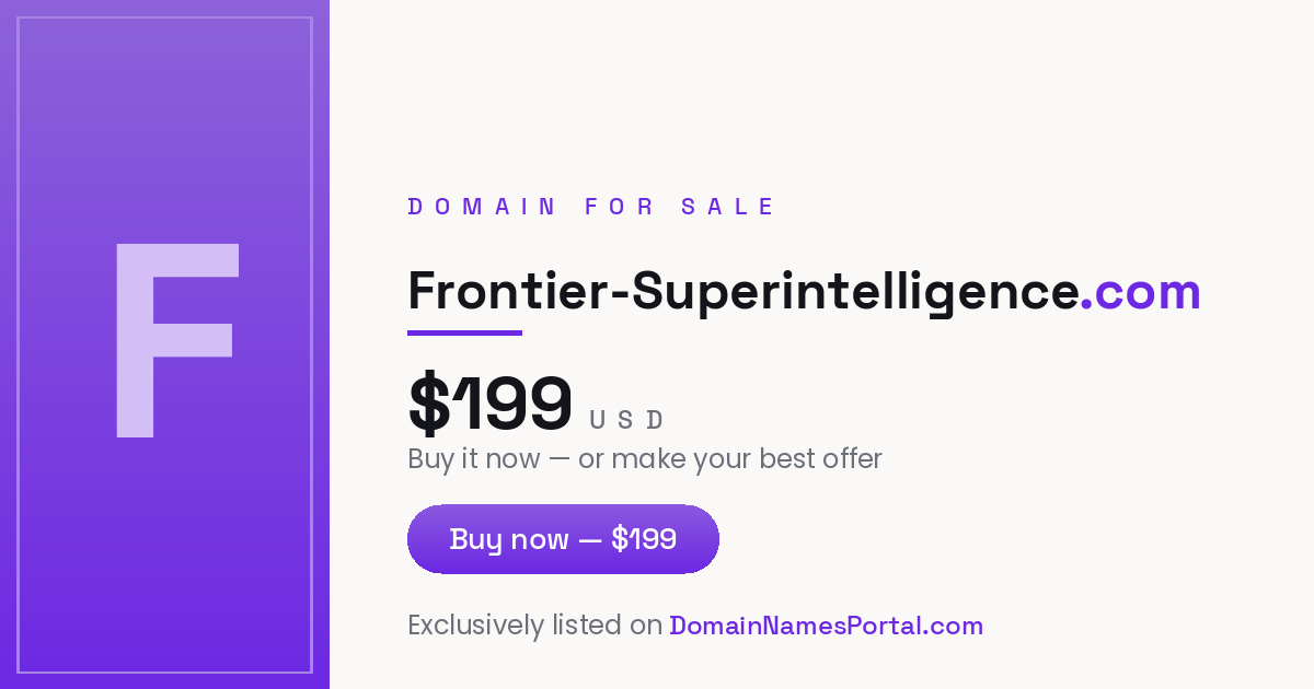 frontier-superintelligence.com share card