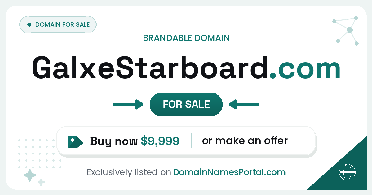 GalxeStarboard.com share card