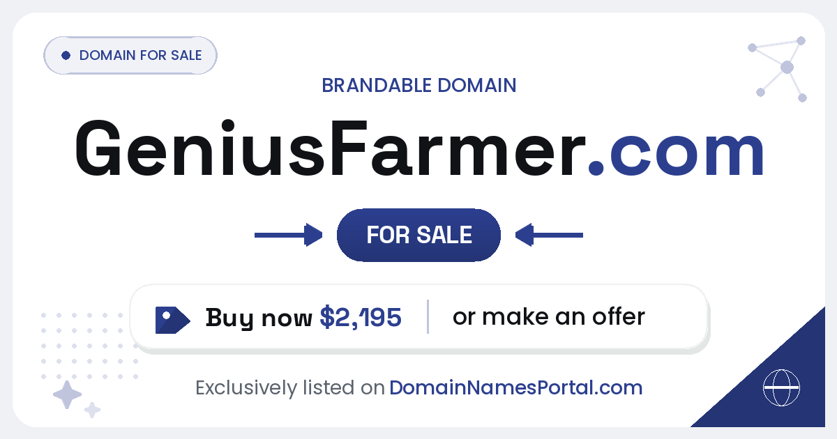GeniusFarmer.com share card