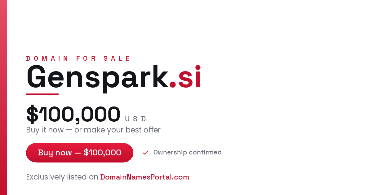 Genspark.si share card