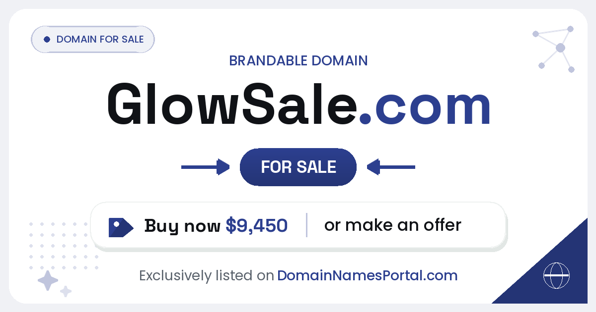 GlowSale.com share card