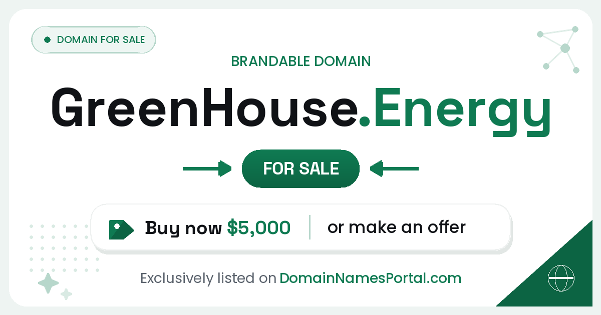 GreenHouse.Energy share card