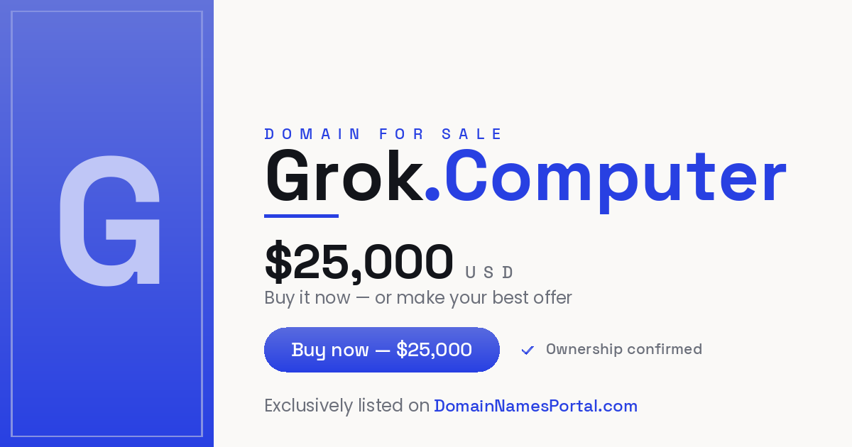 GROK.COMPUTER share card