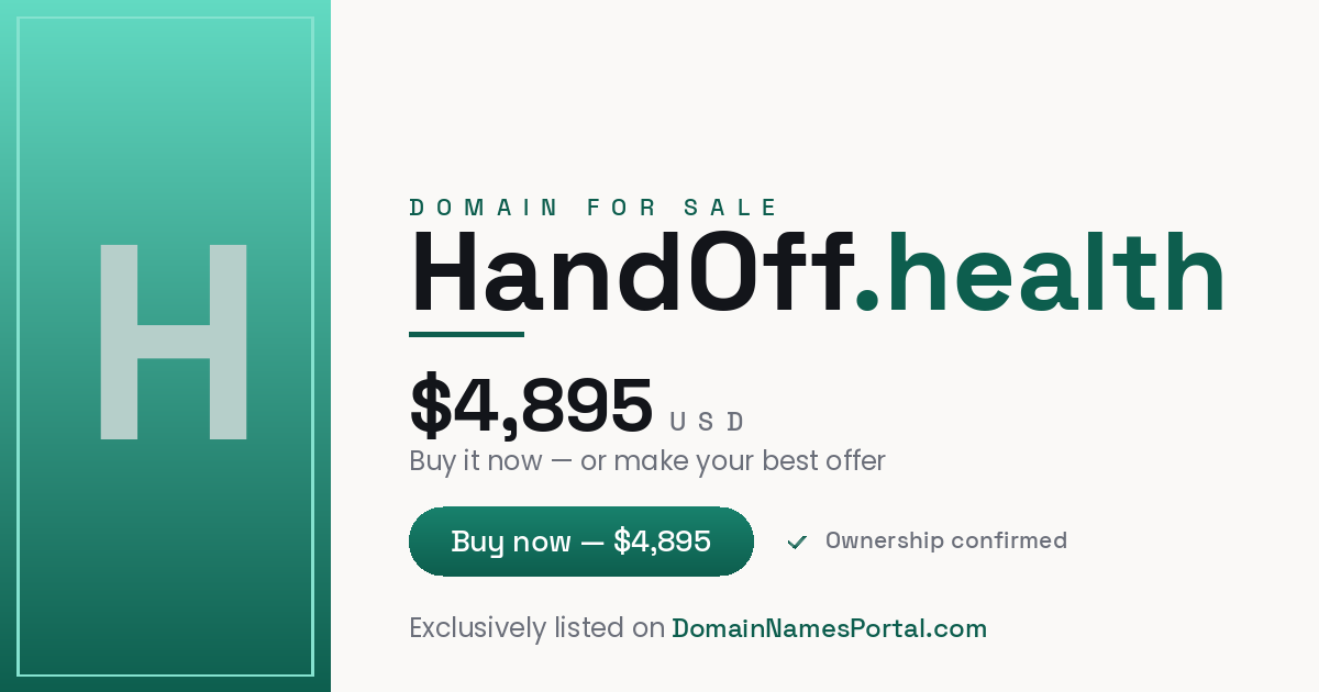 HandOff.health share card