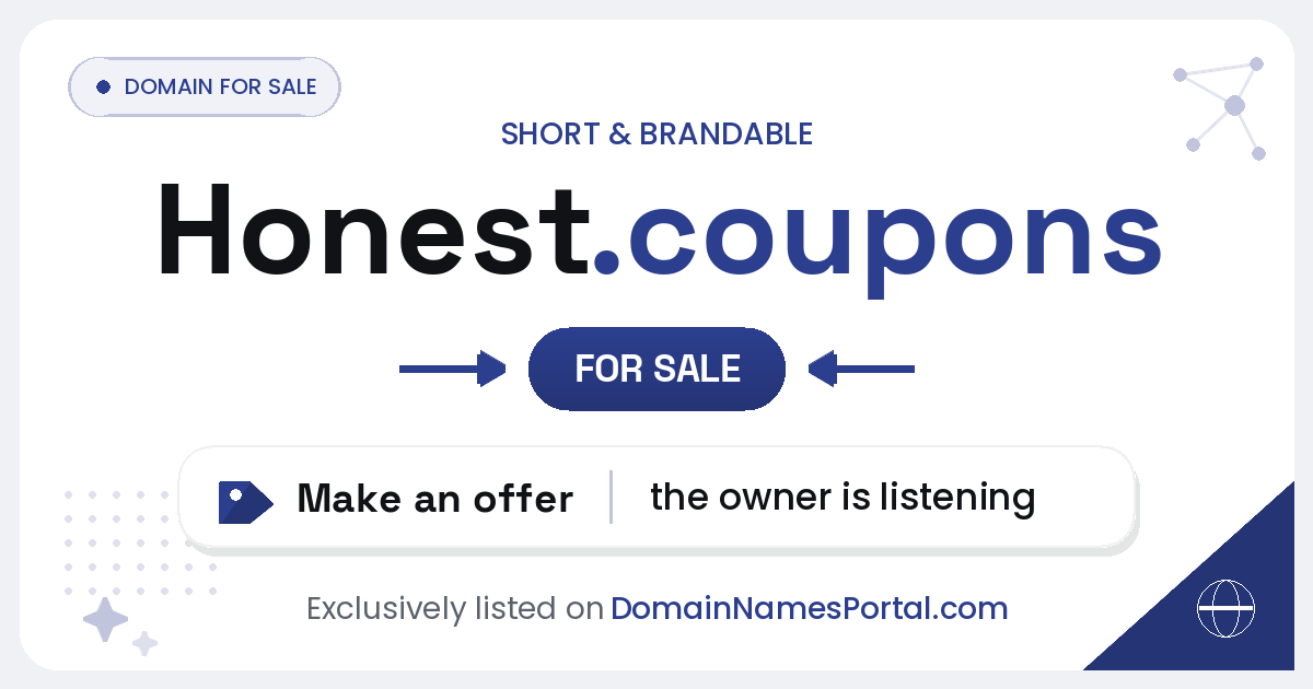 Honest.coupons share card