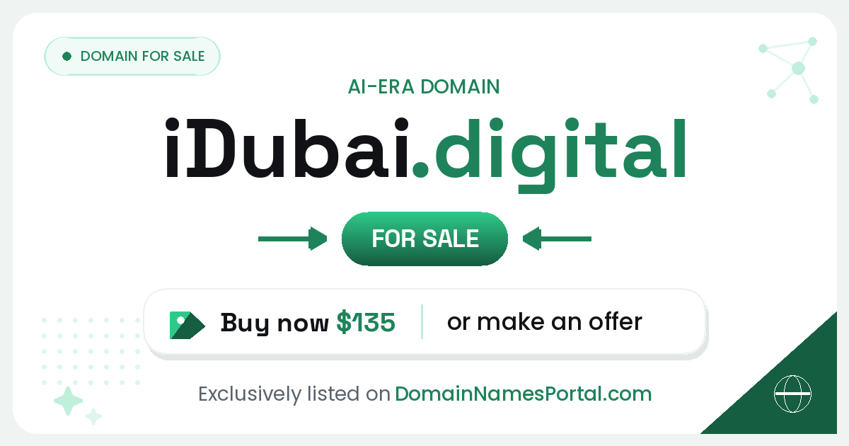iDubai.digital share card