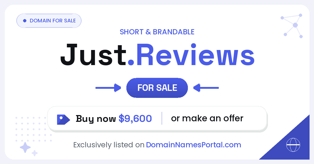Just.Reviews share card