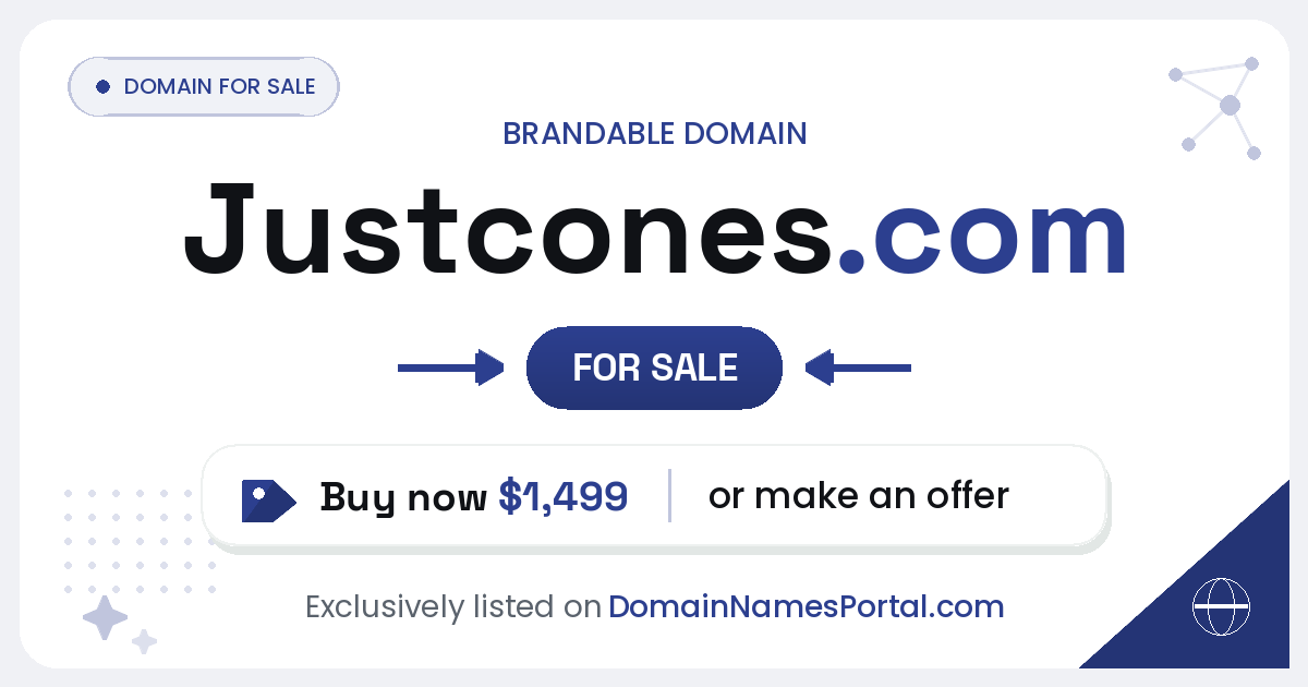 Justcones.com share card