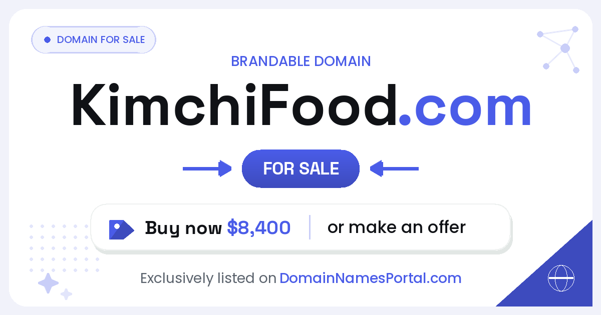 KimchiFood.com share card