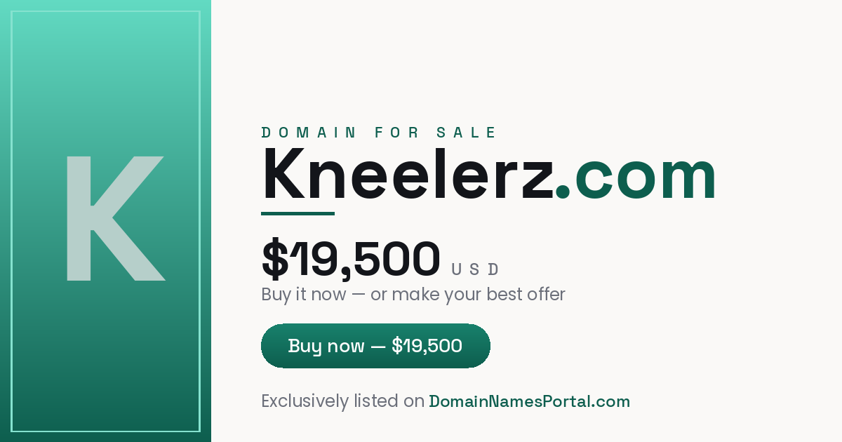 Kneelerz.com share card