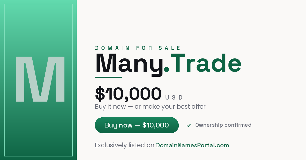 Many.Trade share card