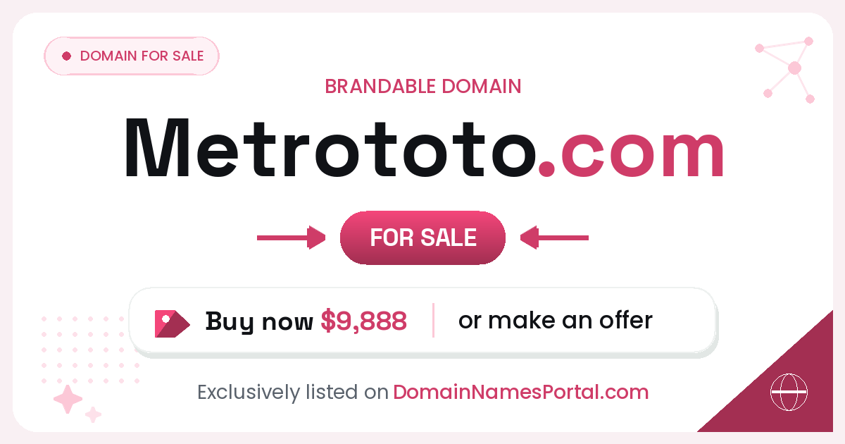 Metrototo.com share card