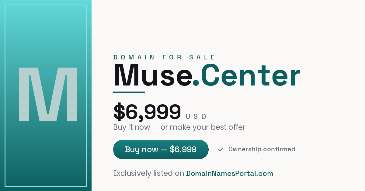 Muse.Center share card