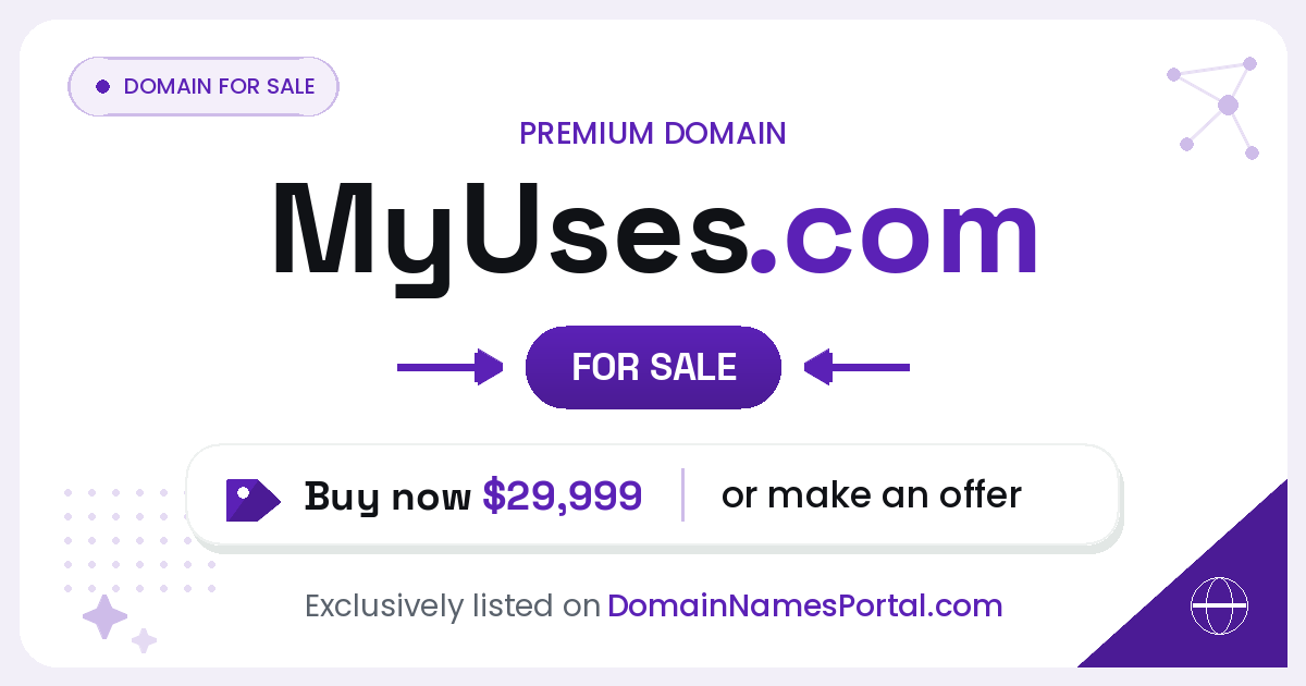 MyUses.com share card