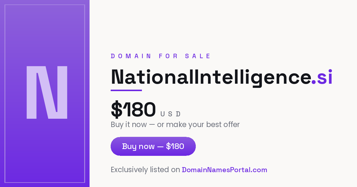 NationalIntelligence.si share card