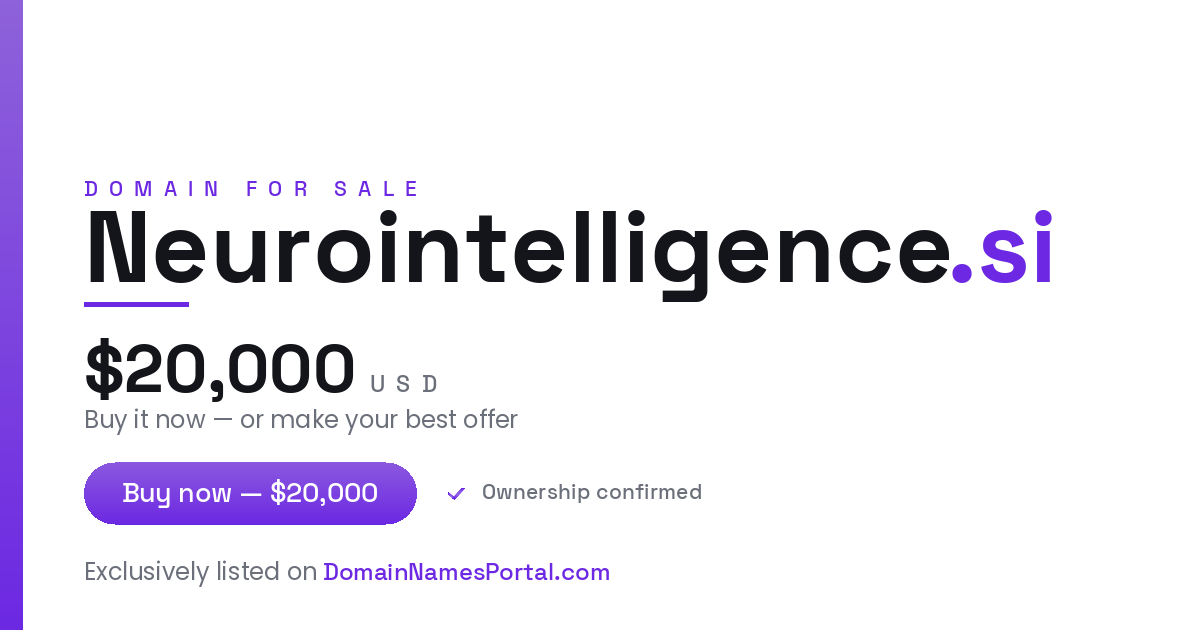 Neurointelligence.si share card