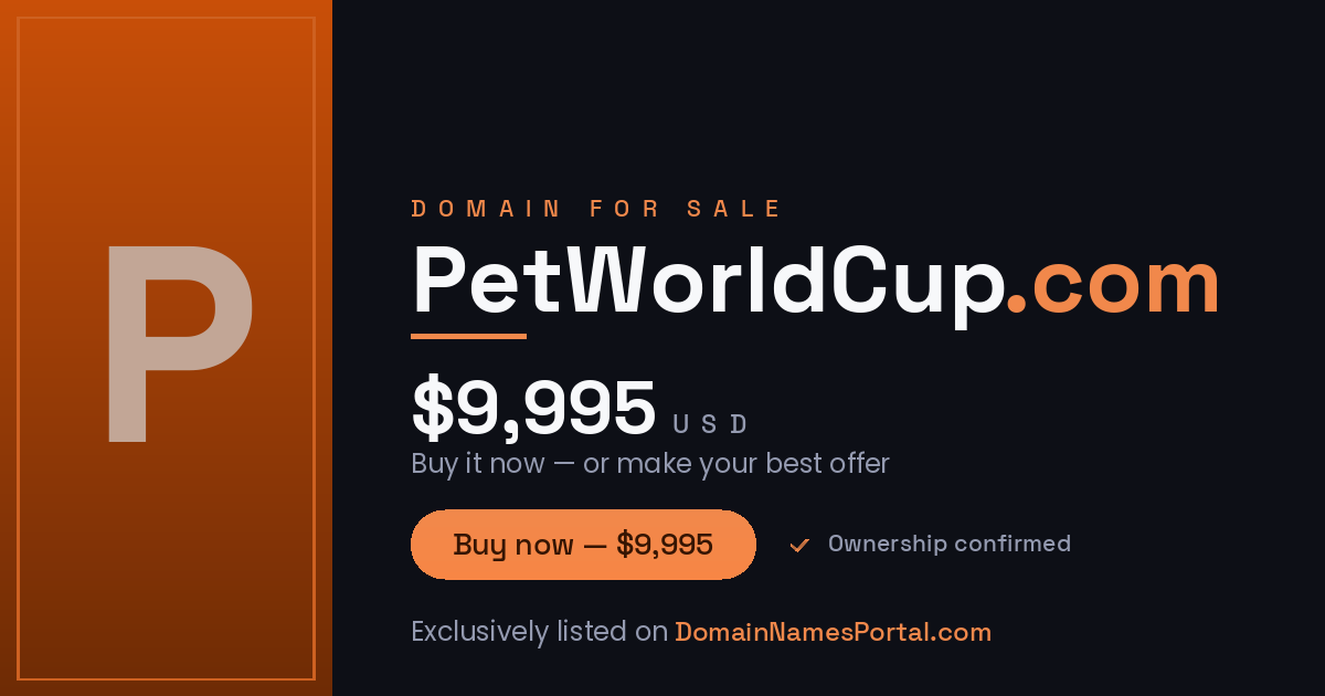 PetWorldCup.com share card