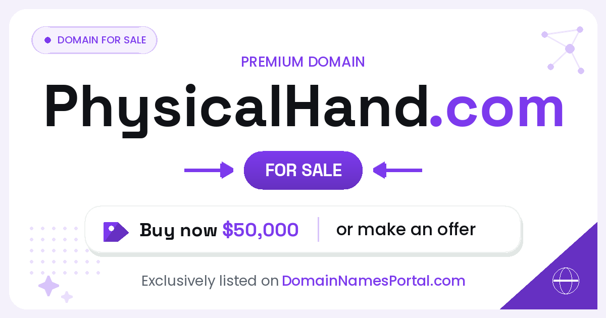 PhysicalHand.com share card